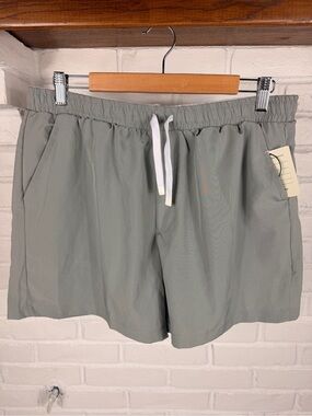 New Cadets Sage Green Lined Swim Trunks Drawstring Casual Resort Shorts